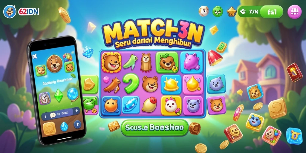 Tampilan gameplay seru dan menantang di 62IDN.