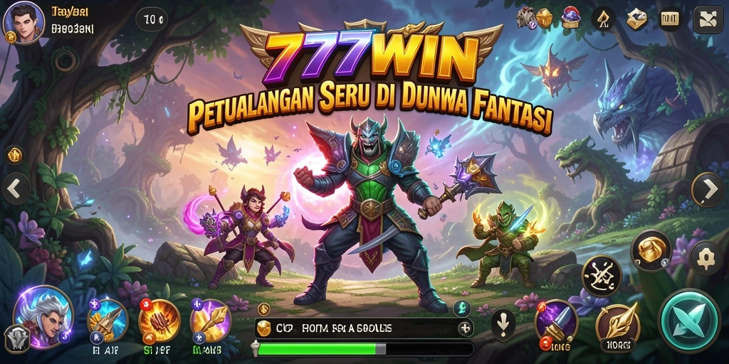 Screenshot gameplay <strong>777WIN</strong> menampilkan karakter utama dalam petualangan menegangkan.