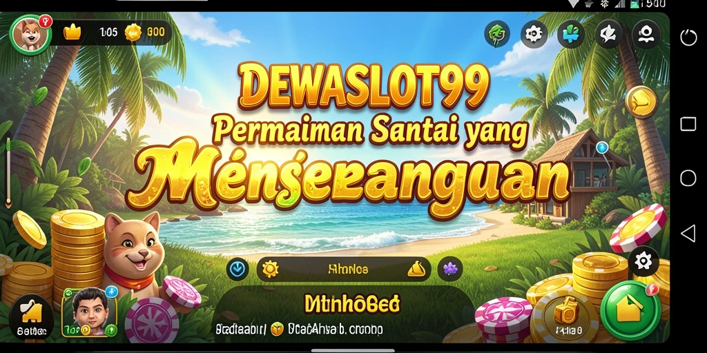 Tampilan gameplay DEWASLOT99 dengan grafis menarik dan efek suara yang ceria.