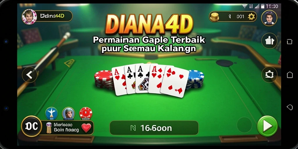 Tampilan gameplay Gaple yang seru dan interaktif.