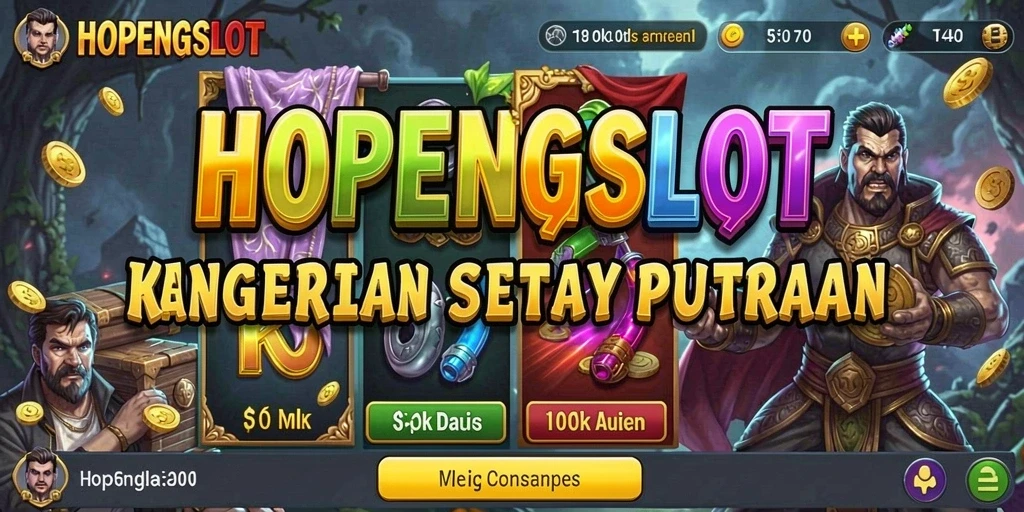 Screenshot gameplay HOPENGSLOT menampilkan suasana menyeramkan yang memukau.