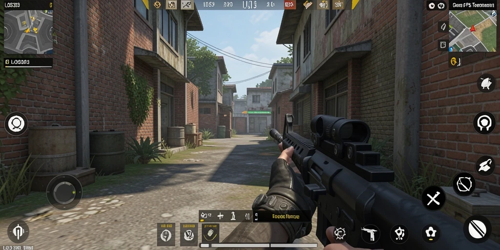 Tampilan gameplay menembak yang intens dan mendebarkan di LOS303.