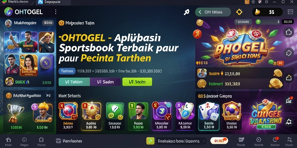 Tampilan permainan OHTOGEL yang menarik dan interaktif dalam taruhan Sportsbook.
