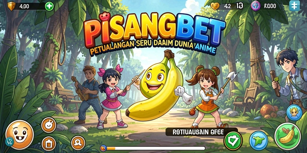 Tampilan seru dari karakter dalam PISANGBET saat bertarung.