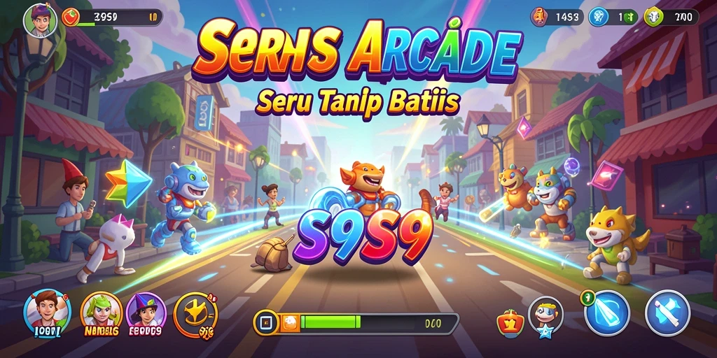 Screenshot S9S9 menampilkan momen seru dalam permainan Arcade.