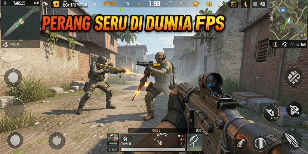 Gameplay seru dan menegangkan di TAR555 dengan aksi FPS.