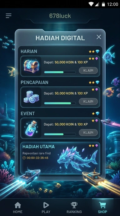 Menu kategori aplikasi di 678luck.